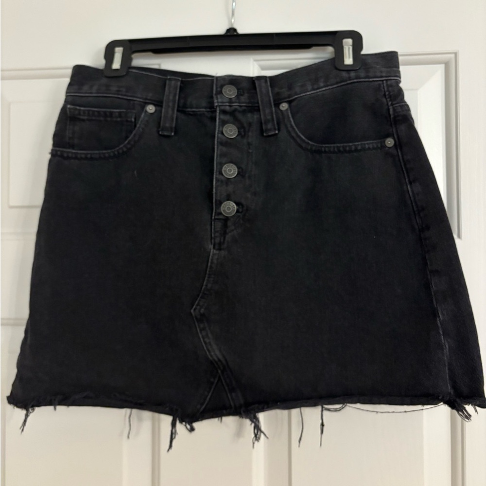 Madewell Rigid Denim A-Line Mini Skirt
